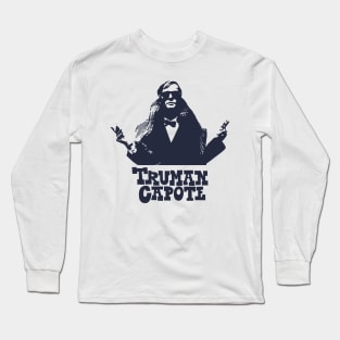 Truman Capote Tribute Tee - Literary Icon Apparel for Style and Sophistication Long Sleeve T-Shirt